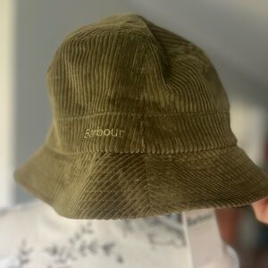 Barbour Corduroy Olive Hat